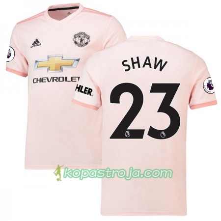 Billiga Fotbollströjor Manchester United Luke Shaw 23 Borta tröja 2018/19 Kortärmad